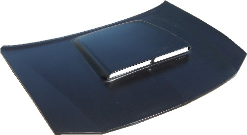 VFN Fiberglass 3" Tall Six Pack Style Hood 05-07 Dodge Magnum - Click Image to Close